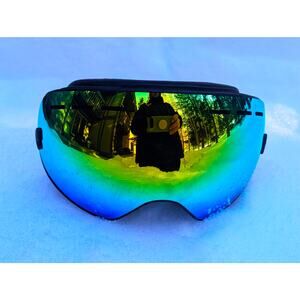New ELAX Double Layer Anti Fog Lens Ski Goggles Skiing Snowboarding